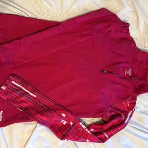 Reebok Fuchsia Half-Zip Performance Top